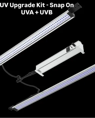 Mammoth Lighting LED UVA + UVB Grow Light Bars 50 watt Kit 2 bar 100 watt 120 &amp; 240 volt plugs included 136 diodes/ bar 1/ each