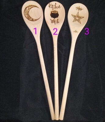 14" Jumbo Engraved Wooden Spoon