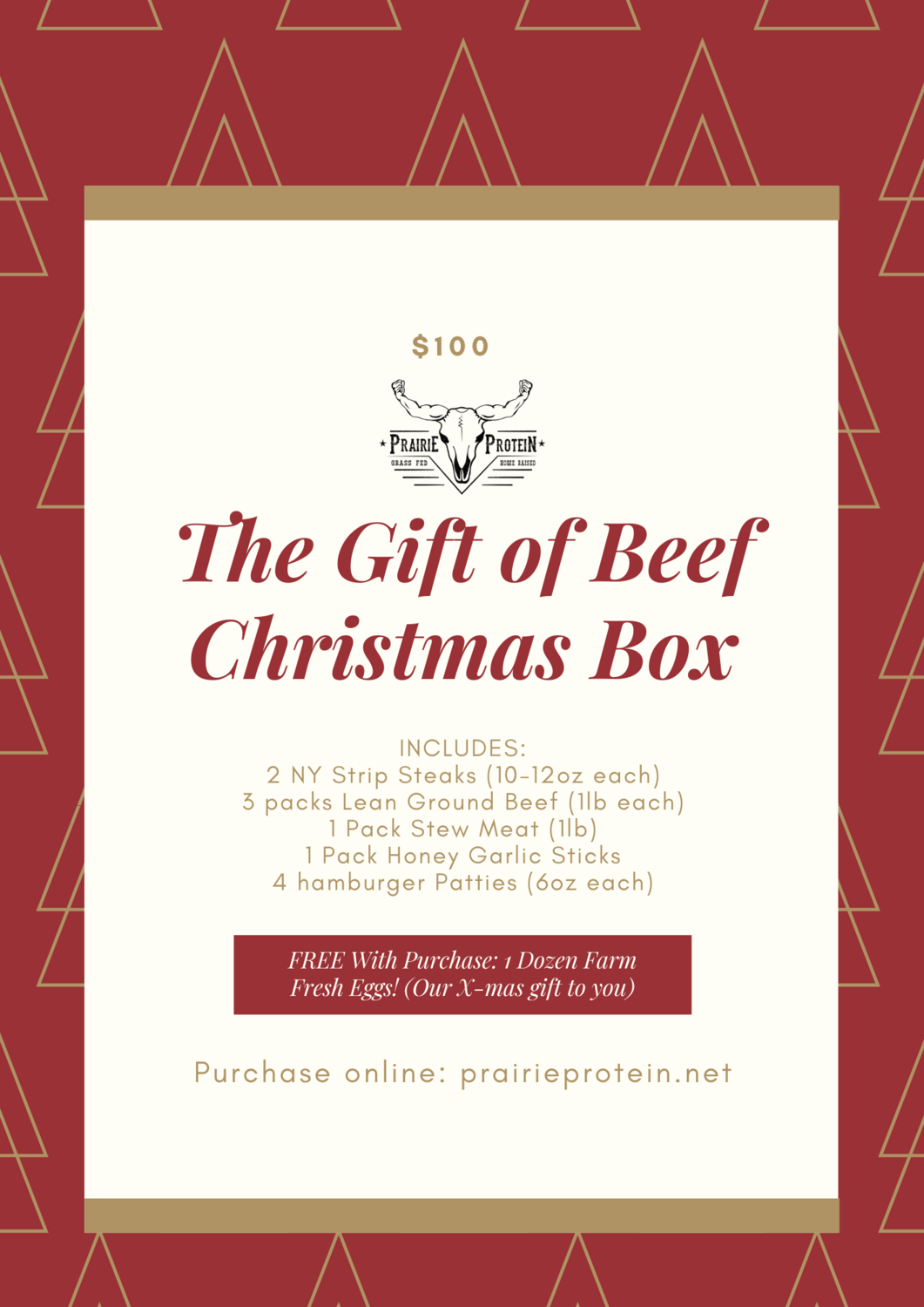 THE GIFT OF BEEF (With FREE Farm Fresh Eggs)