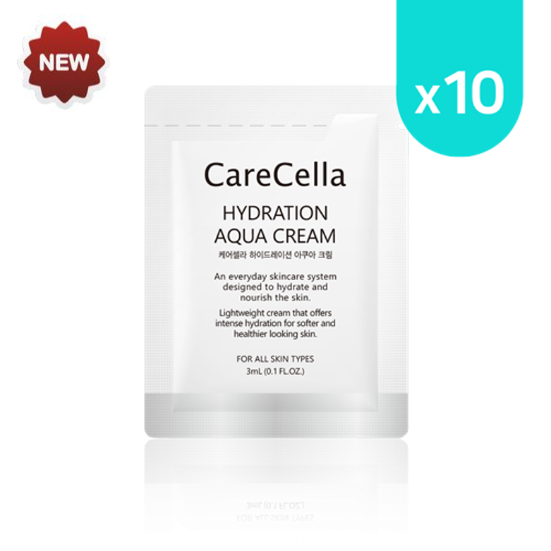 CareCella Hydration Aqua Cream 3mL Mini Pouch