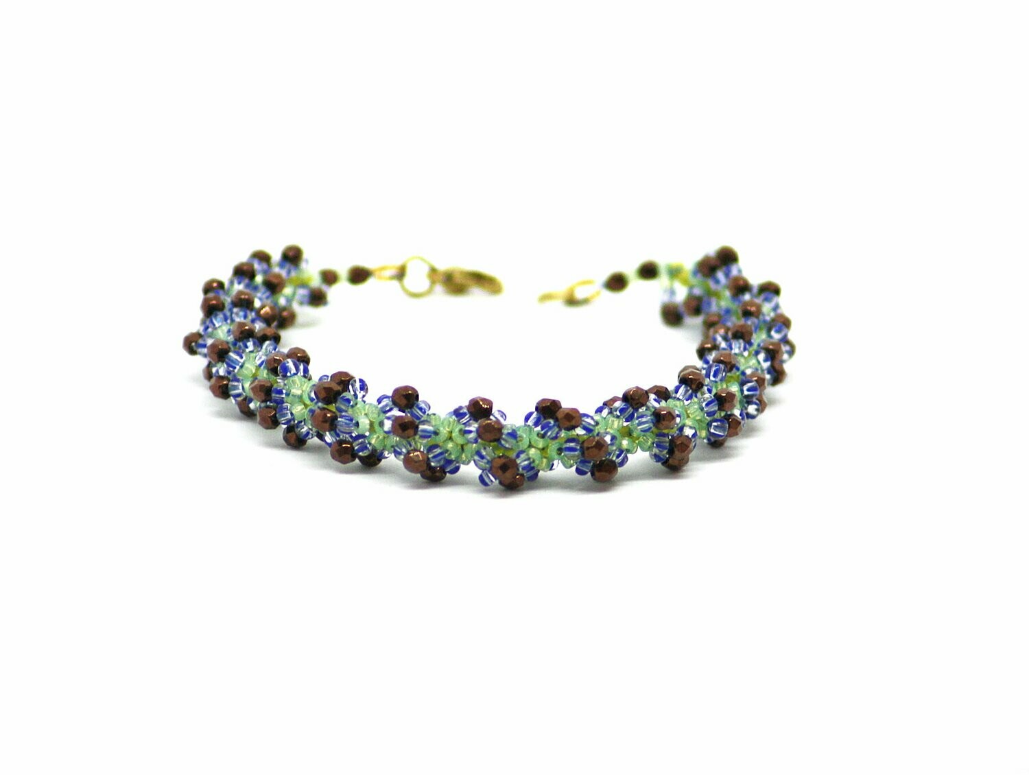 Perlenarmband in ganz soften Farben aus preloved Perlen