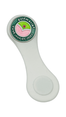 Ballmarker with silicone clip green