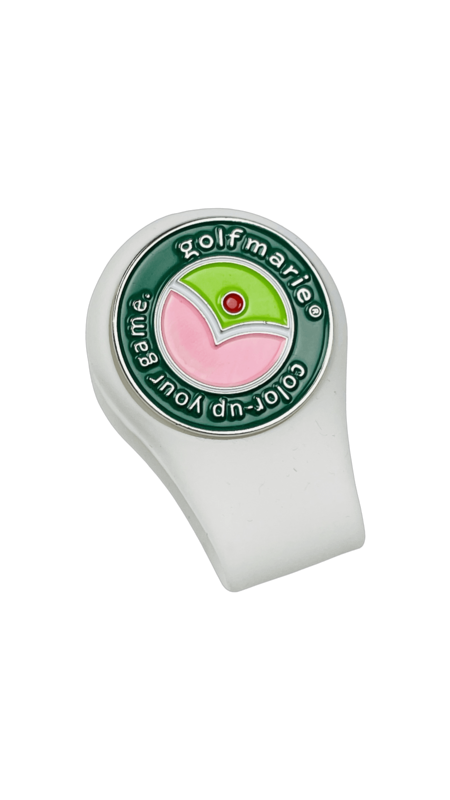 Ballmarker mit Silikon-Clip grün