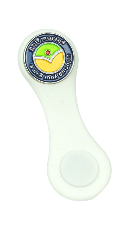 Ballmarker with silicone clip blue
