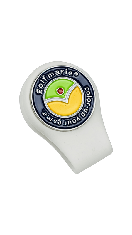 Ballmarker mit Silikon-Clip blau