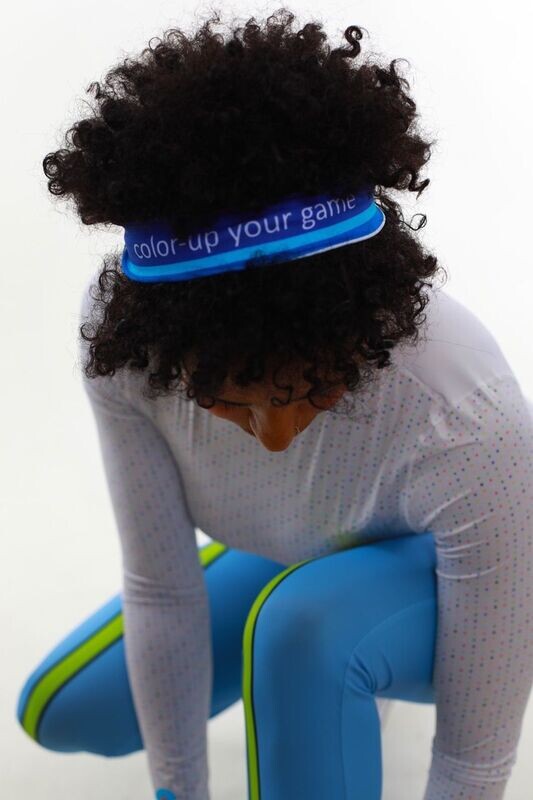 Stirnband blau