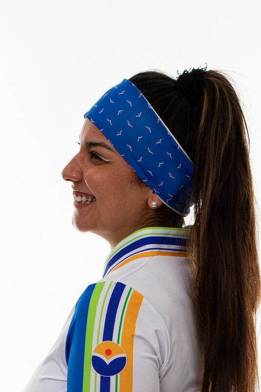 Stirnband blau