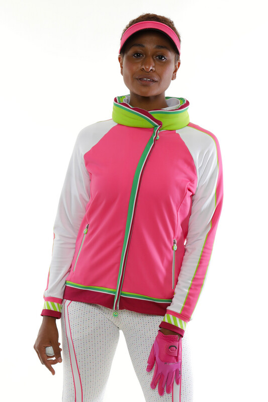 Jacke CHIP weiss-pink