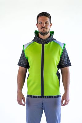 Hoodieweste MEN TOUR-PRO grün