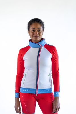 Jacke CHIP weiss-blau