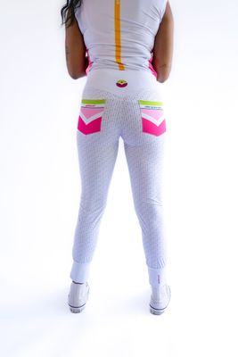 Pant GREEN white