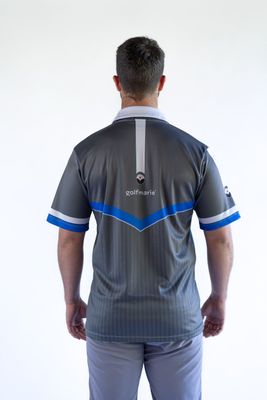 Polo MEN LONGDRIVE grey-blue