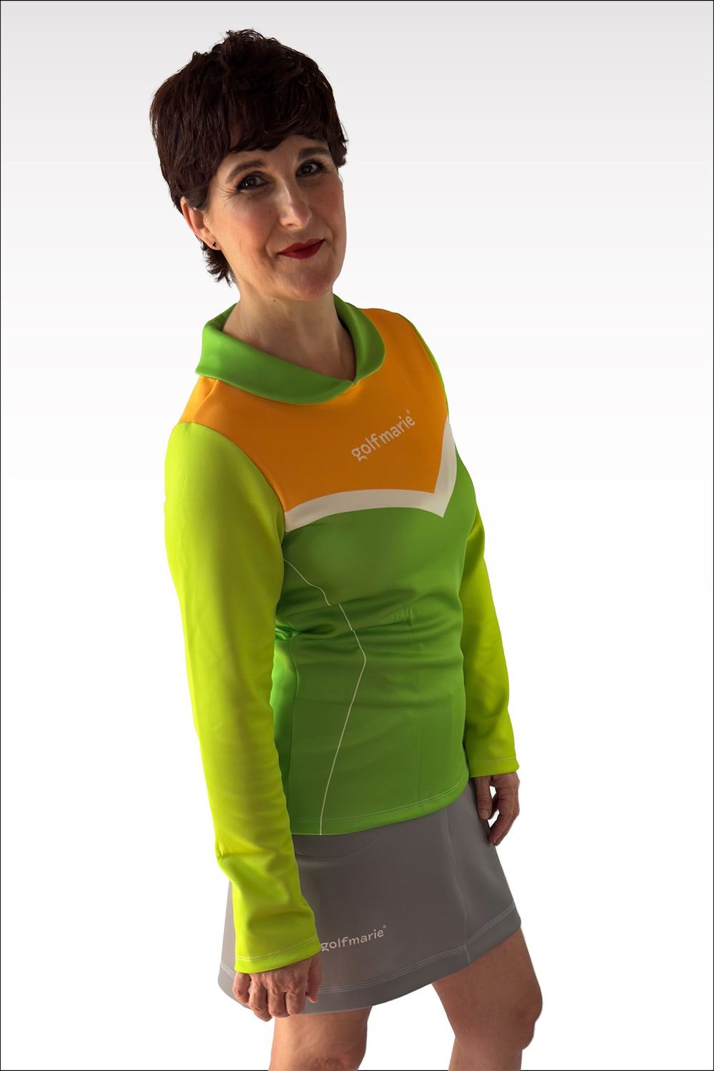Longsleeve COVER green-orange