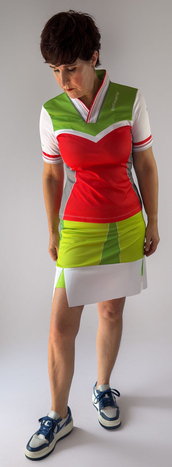 Skirt BACKSPIN green-white