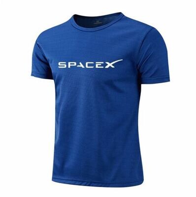 SpaceX Black T-shirt, Running sports T-shirt