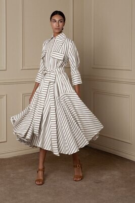 FIANNA DART FLARED SHIRT DRESS FIANNA DART FLARED SHIRT DRESS
