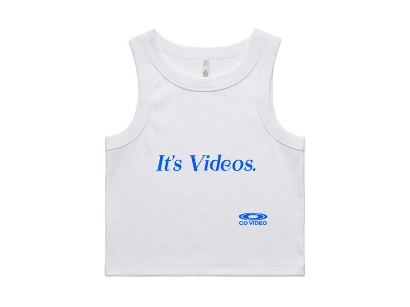 ITS VIDEOS RIBBED CROP TOP