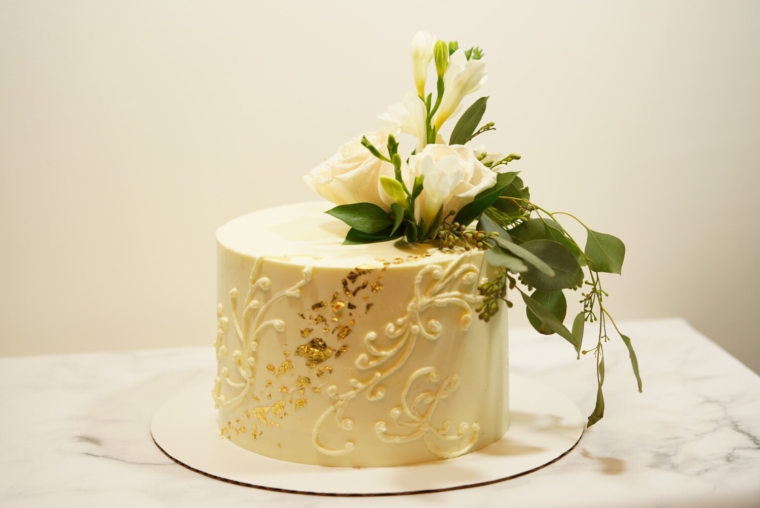 Fresh Flower Buttercream Cake
