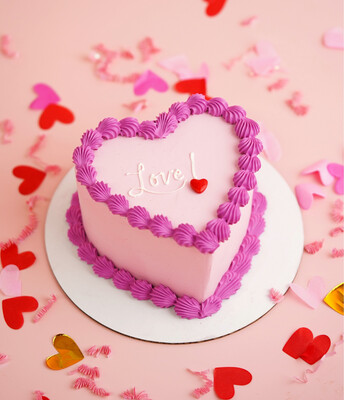 Valentine's Day Buttercream Cake