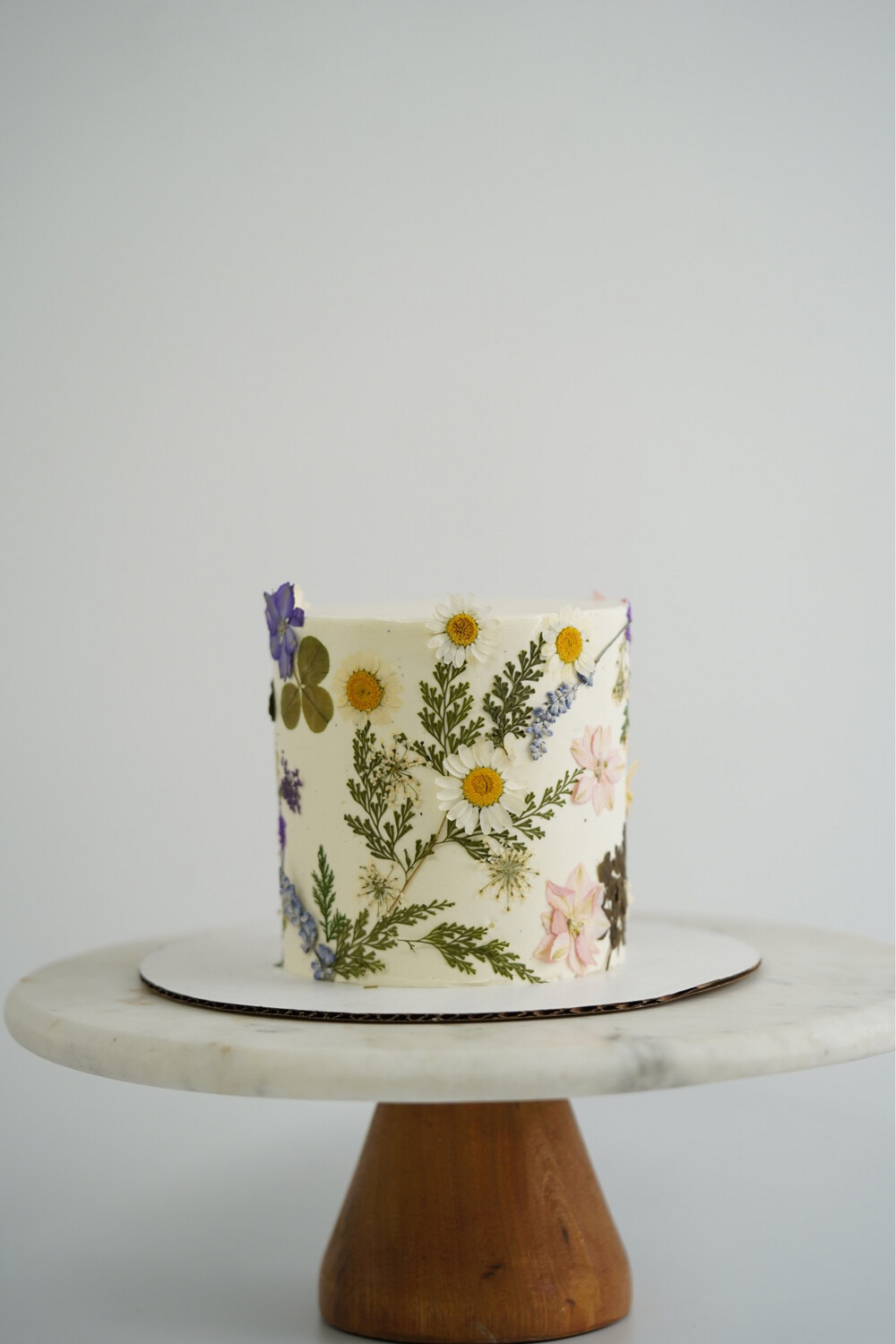 Dried Flower Buttercream Cake