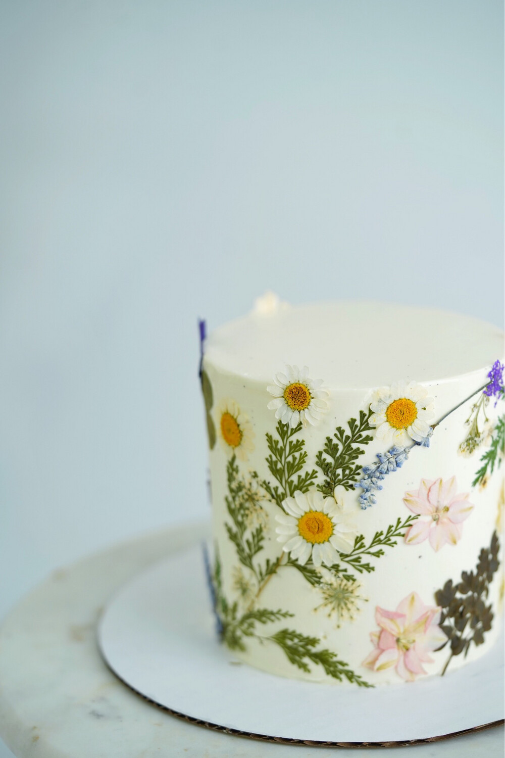 Dried Flower Buttercream Cake