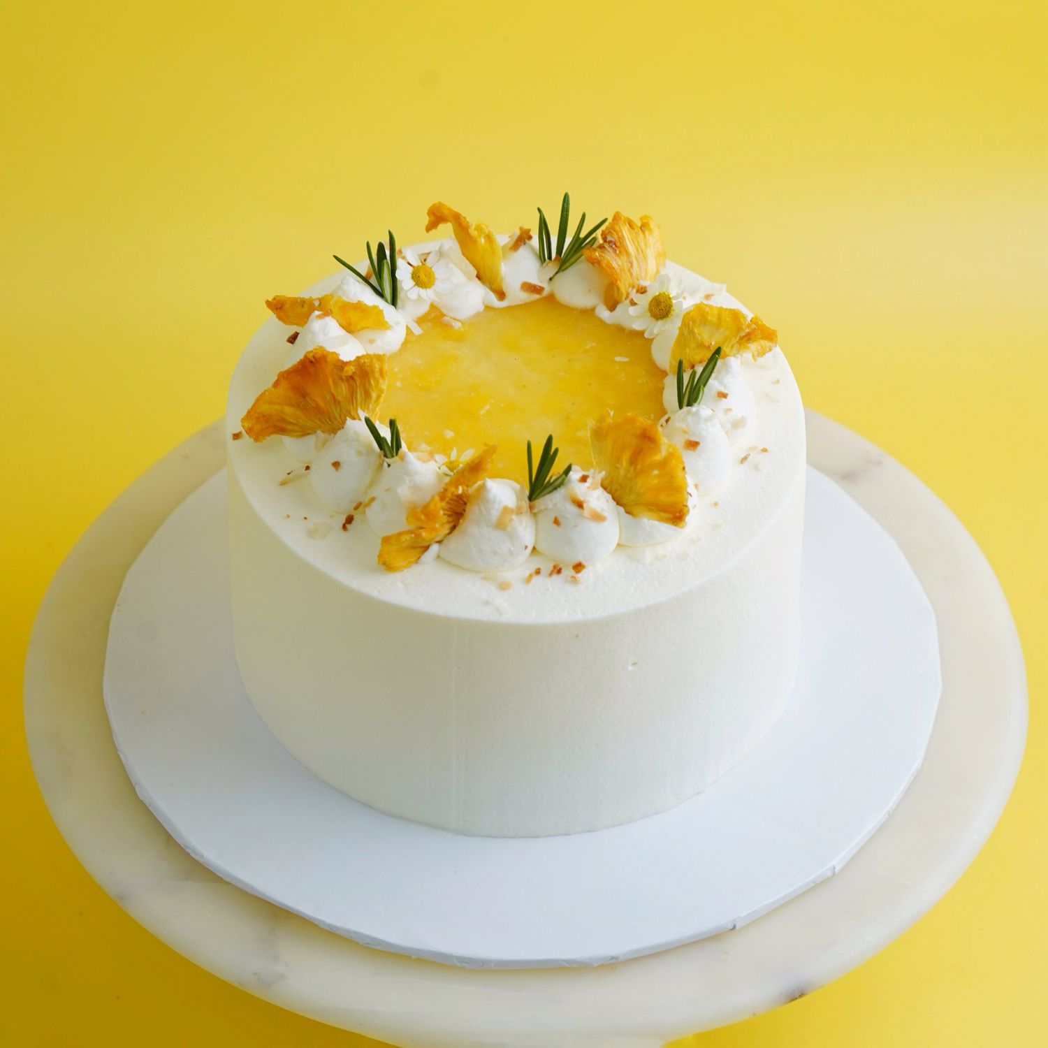 Pineapple Coconut Fresh Cream Cake