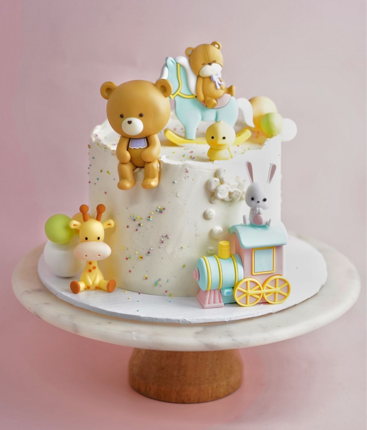 Animal Party Buttercream Cake