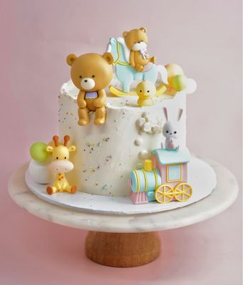 Animal Party Buttercream Cake