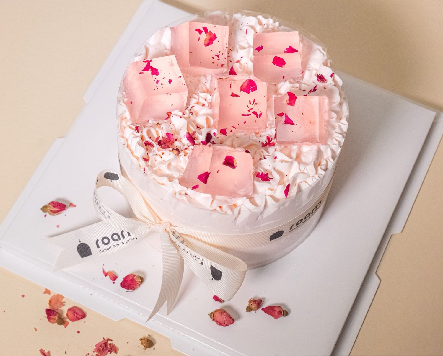 Lychee Rose Fresh Cream Cake