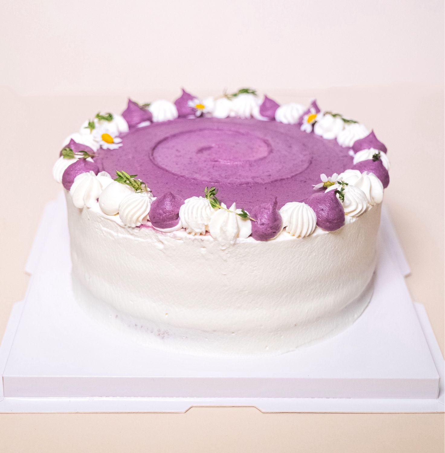 Taro &amp; Purple Yam Fresh Cream Cake