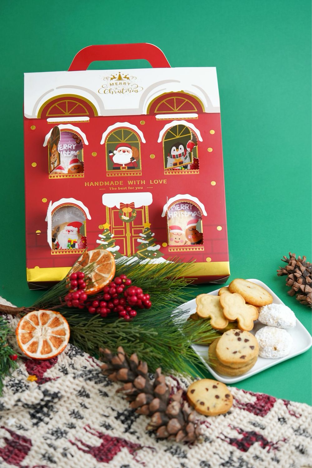 Holiday Calendar Cookie Box 2024