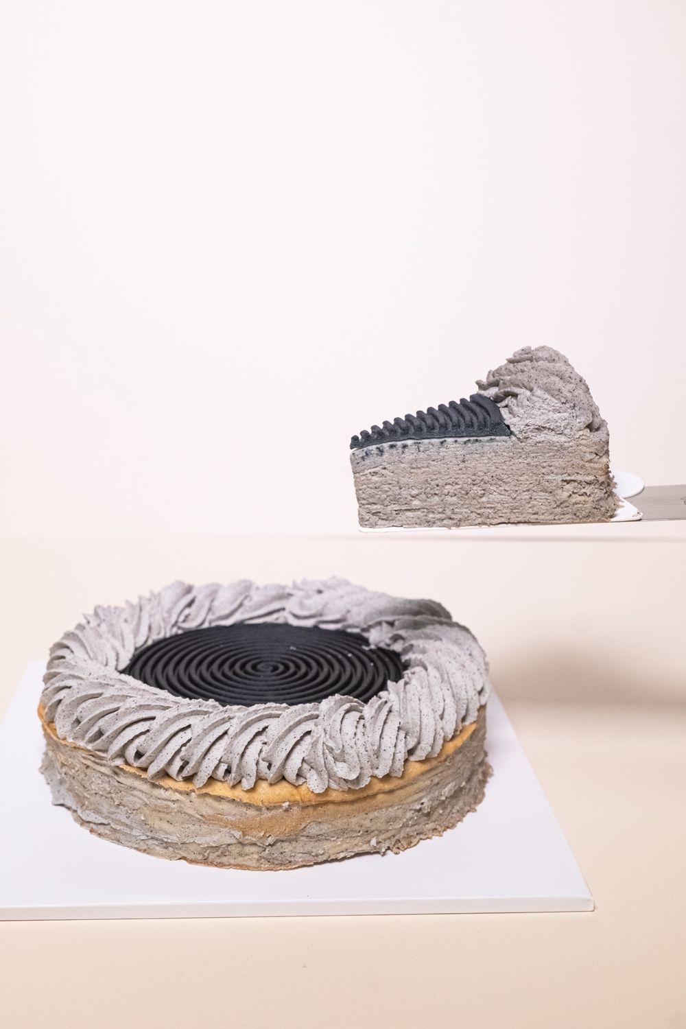 Black Sesame Mille Crepe