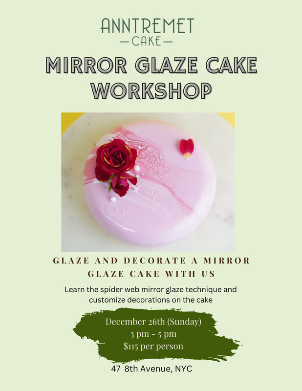 Mirror Glaze Cake Workshop January 26th 2025