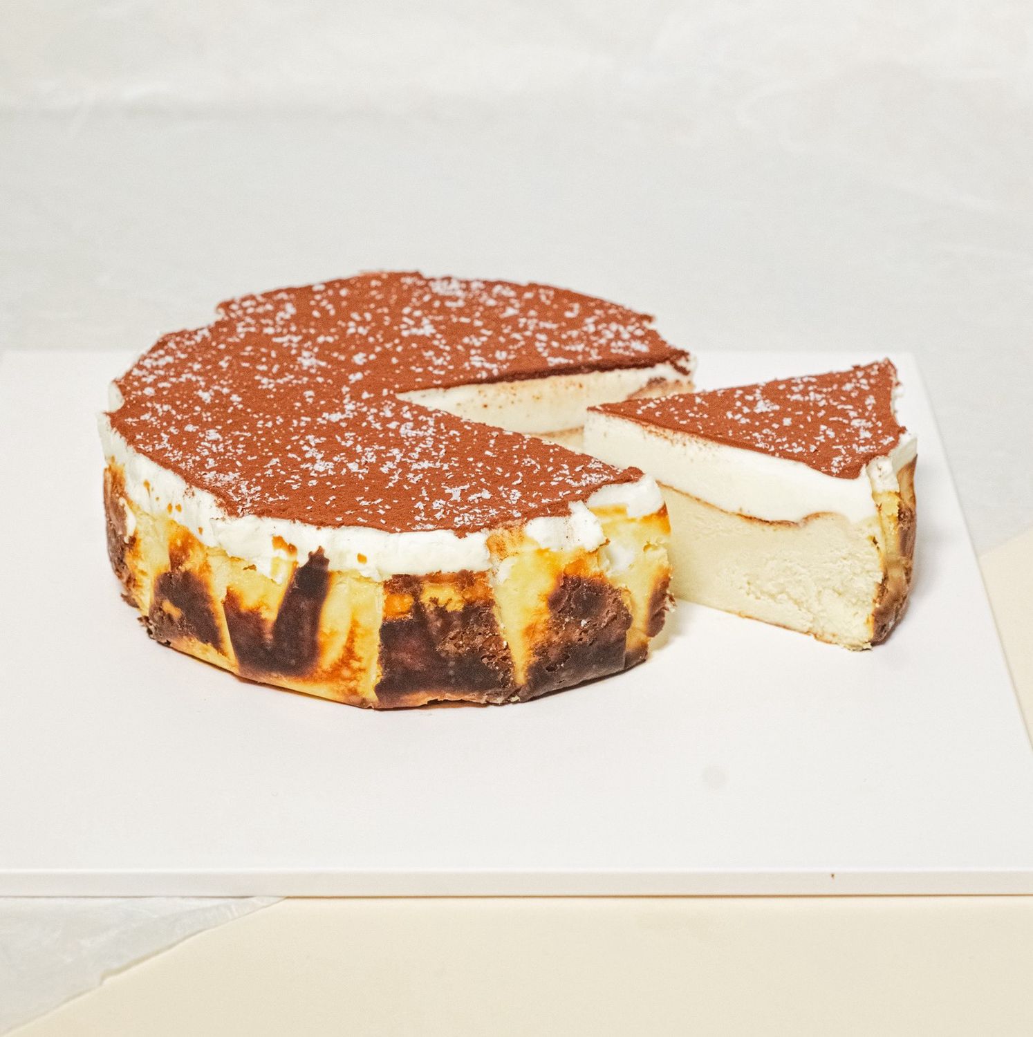 Coconut Latte Basque Cheesecake