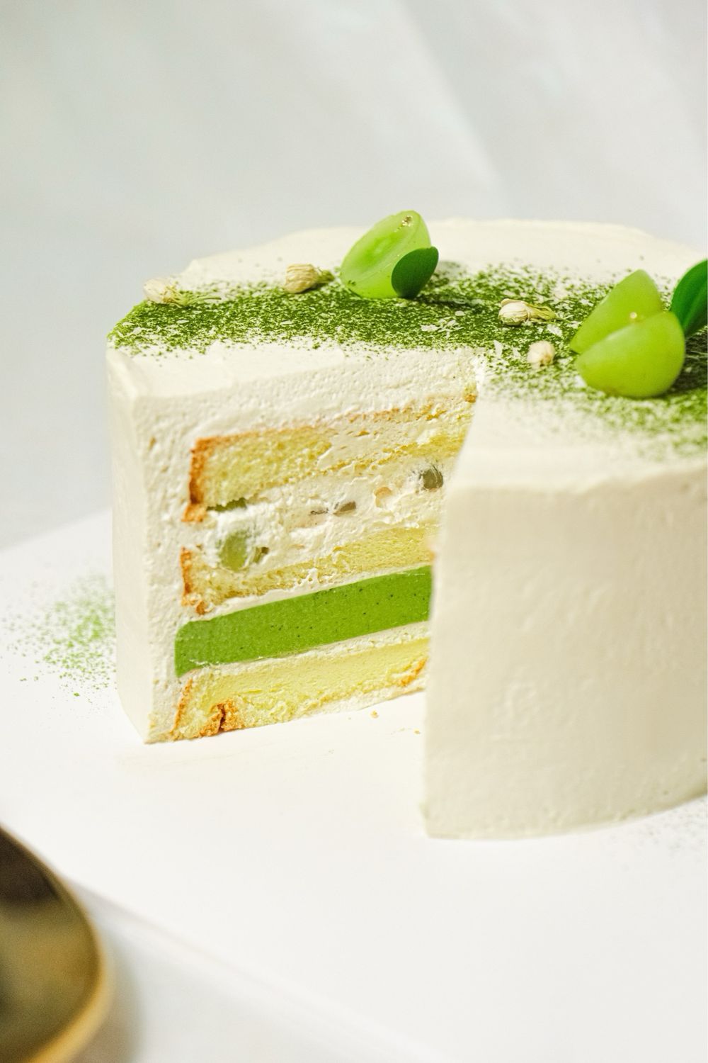 Jasmine Green Tea Fresh Cream Cake