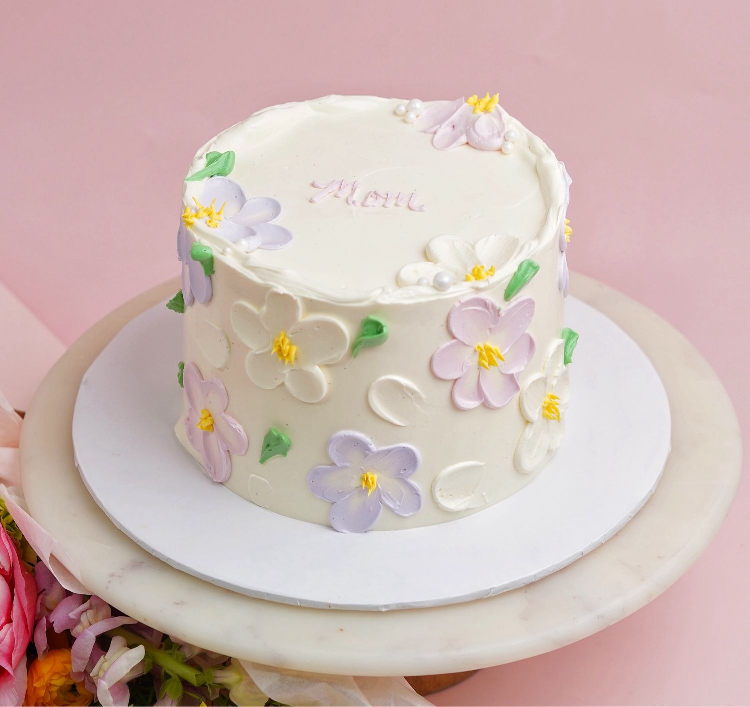 Mother&#39;s Day Buttercream Cake 2025