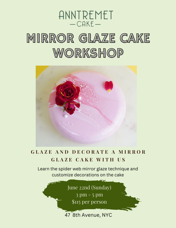 Mirror Glaze Cake Workshop June 22nd 2025