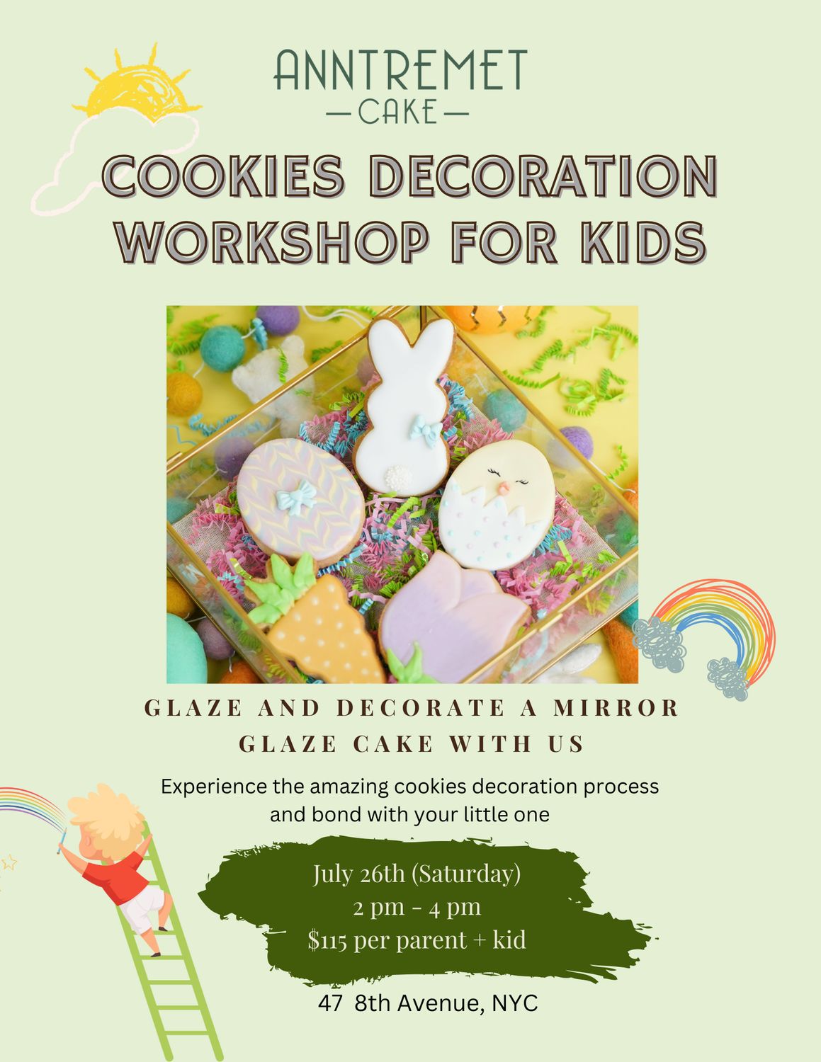 Cookie Decoration Workshop July 26th 2025 (Kid &amp; Parents)