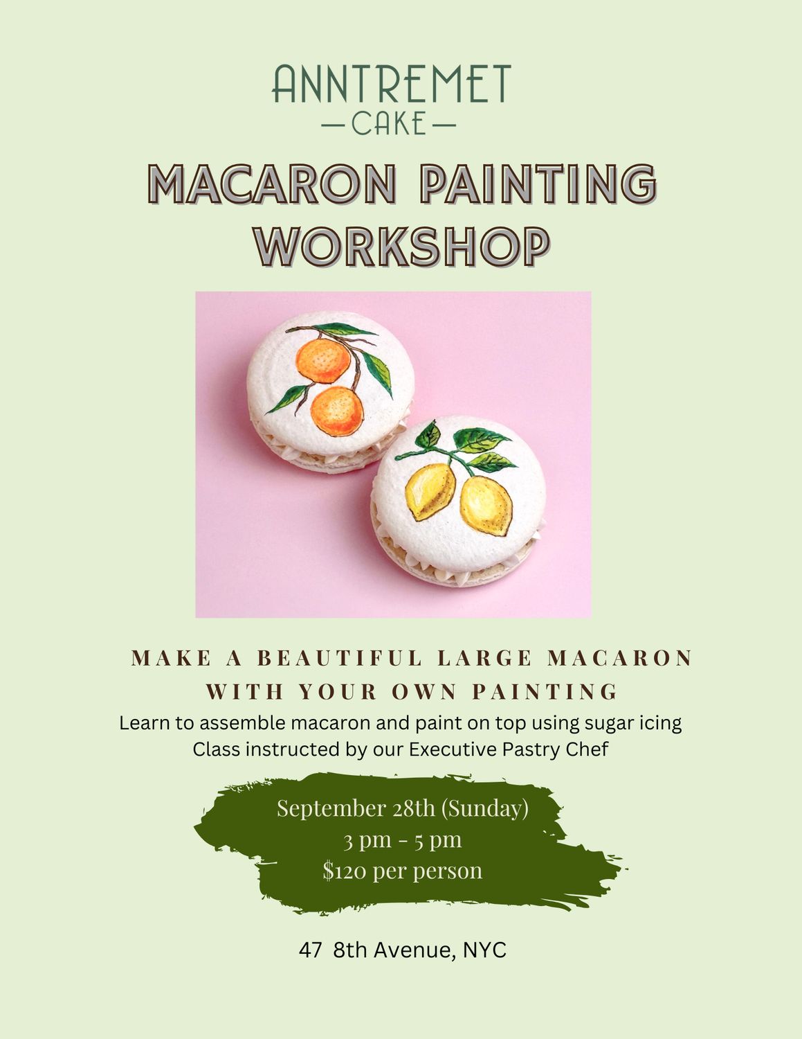 Macaron Painting Workshop September 28th 2025