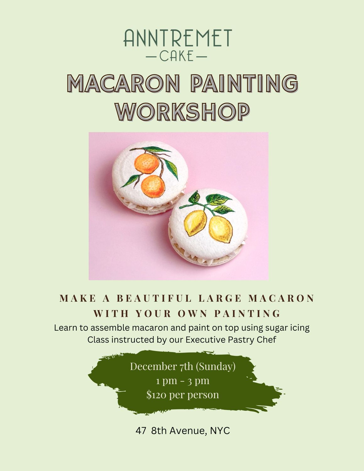 Macaron Painting Workshop December 7th 2025
