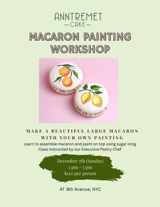 Macaron Painting Workshop December 7th 2025