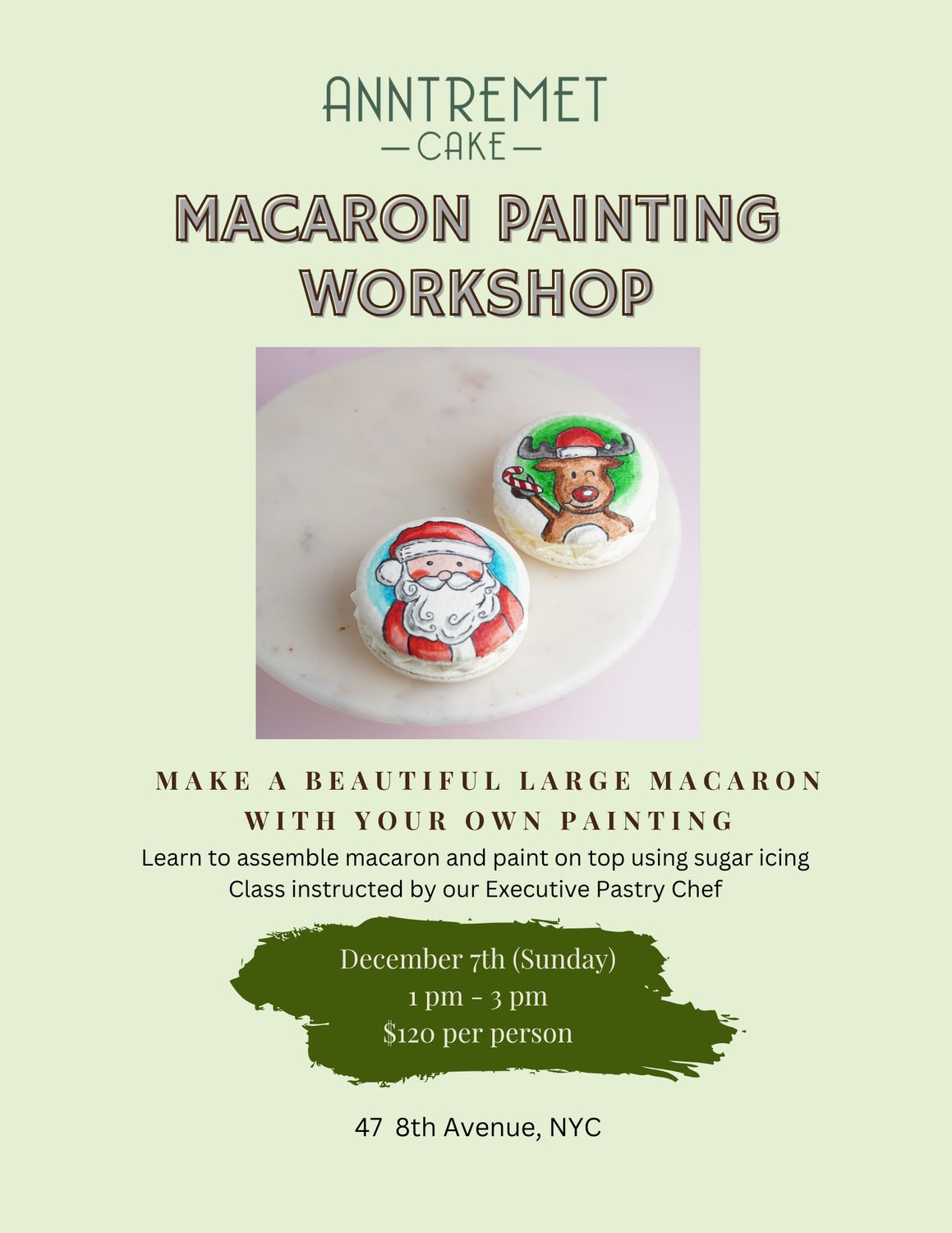 Macaron Painting Workshop December 7th 2025