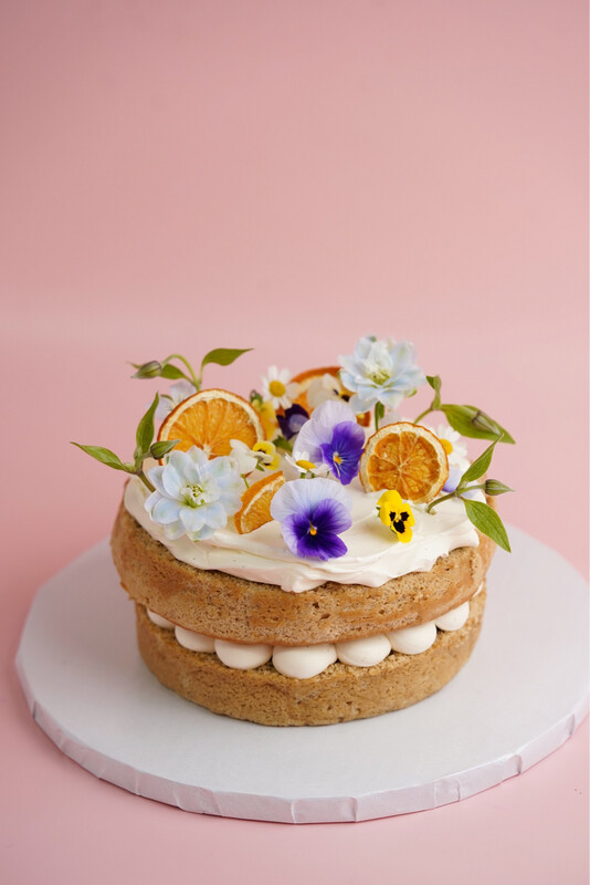 Naked Flower Cake