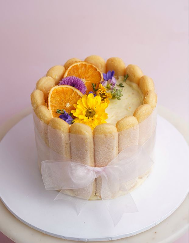 Orange Charlotte Cake
