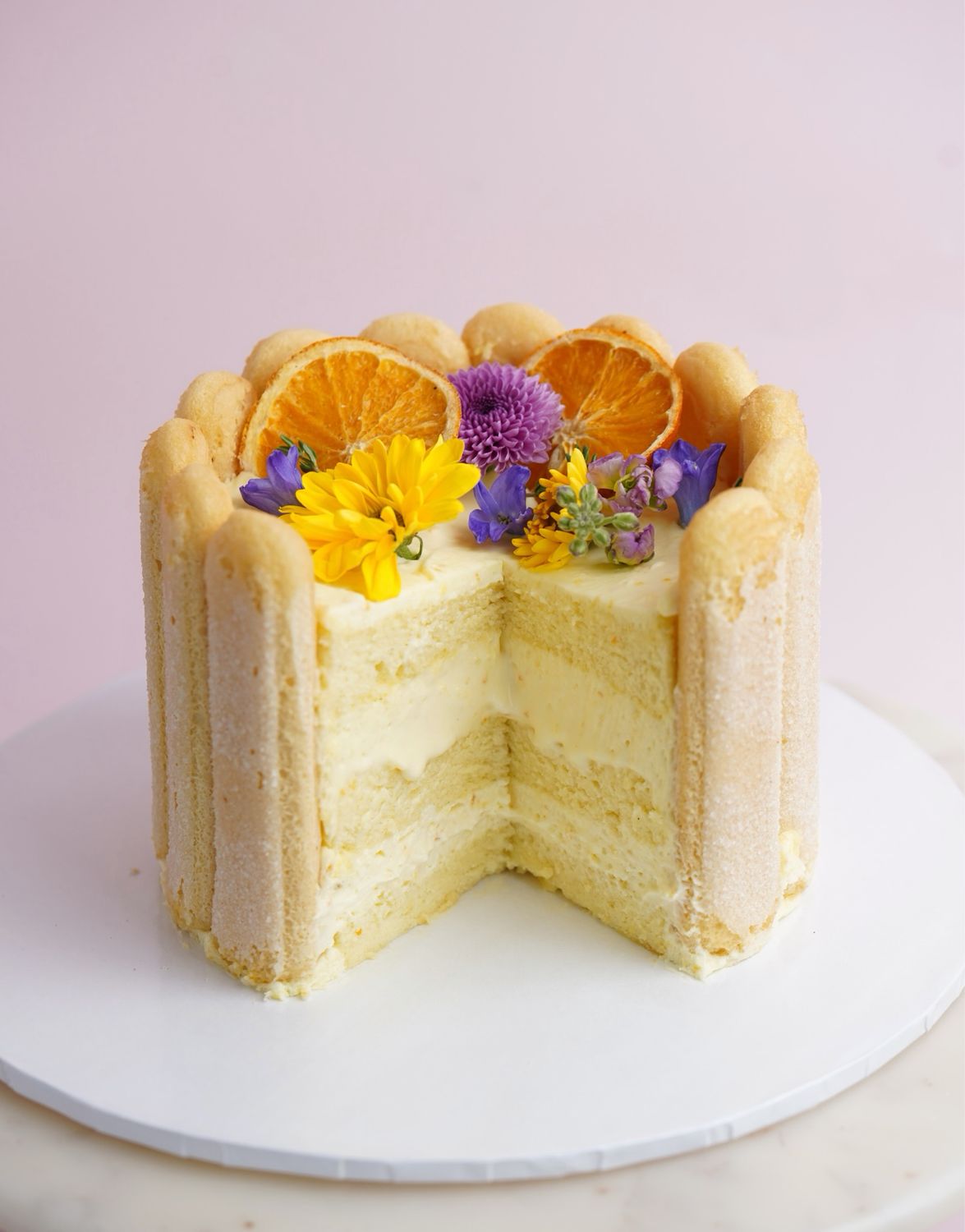 Orange Charlotte Cake