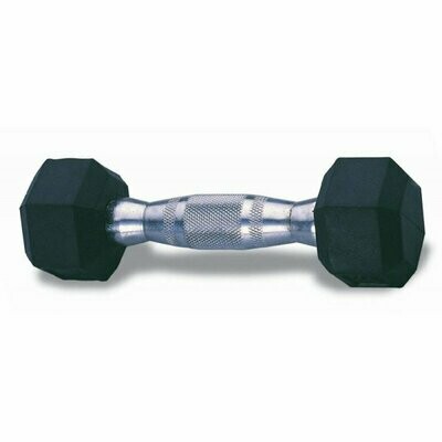 DUMBBELL RUBBER HEX - 5 LB