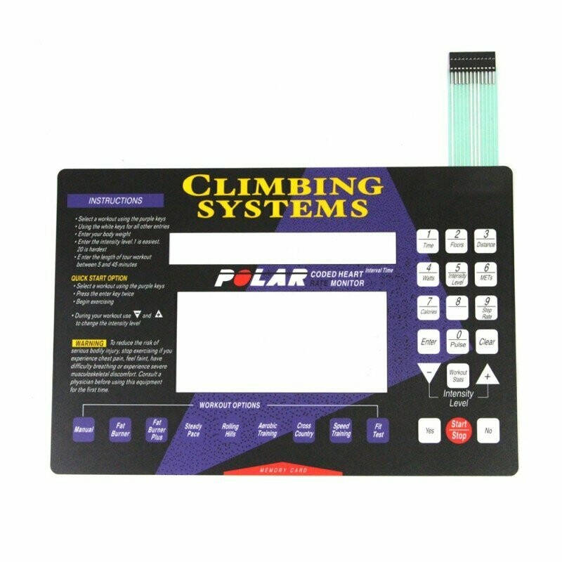 OVERLAY AND KEYPAD FOR STAIRMASTER