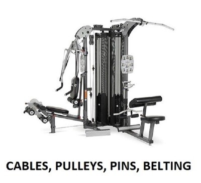CABLE, PULLEYS, PINS, CAPS, GRIPS