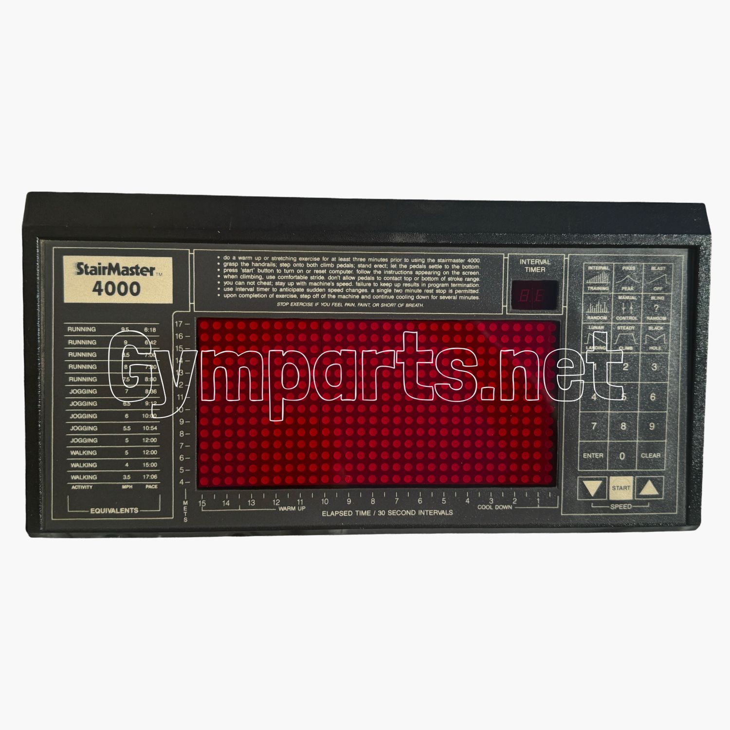 STAIRMASTER 4000PT DISPLAY CONSOLE, EXCHANGE