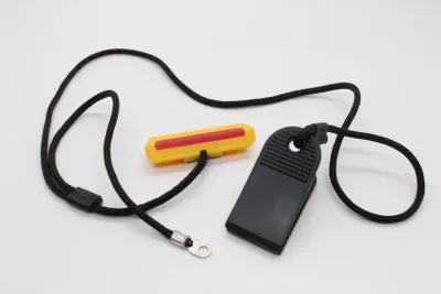 STOP SWITCH &amp; CLIP TETHER ASSEMBLY FOR LIFEFITNESS TREADMILLS - AK65-00037-0000